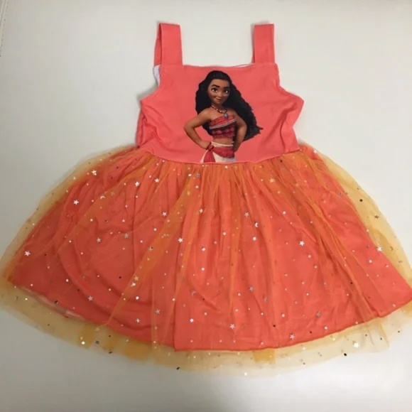 Boutique Sweet Princess Moana Cute Sparkly Stat tutu Dress - Picture 1 of 7